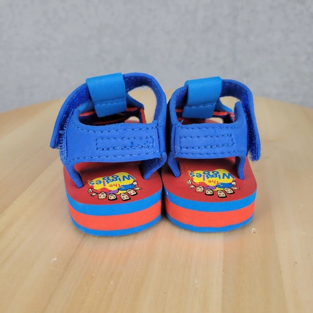 Vintage Wiggles Blue Red Yellow Kids Sandals